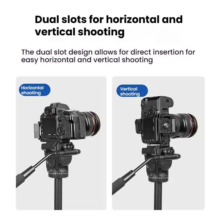 YUNTENG Vertical & Horizontal Quick Release Plate for VCT-691/VCT-6006/VCT-288/VCT-930(L-shape) - Quick Release Plate by YUNTENG | Online Shopping UK | buy2fix