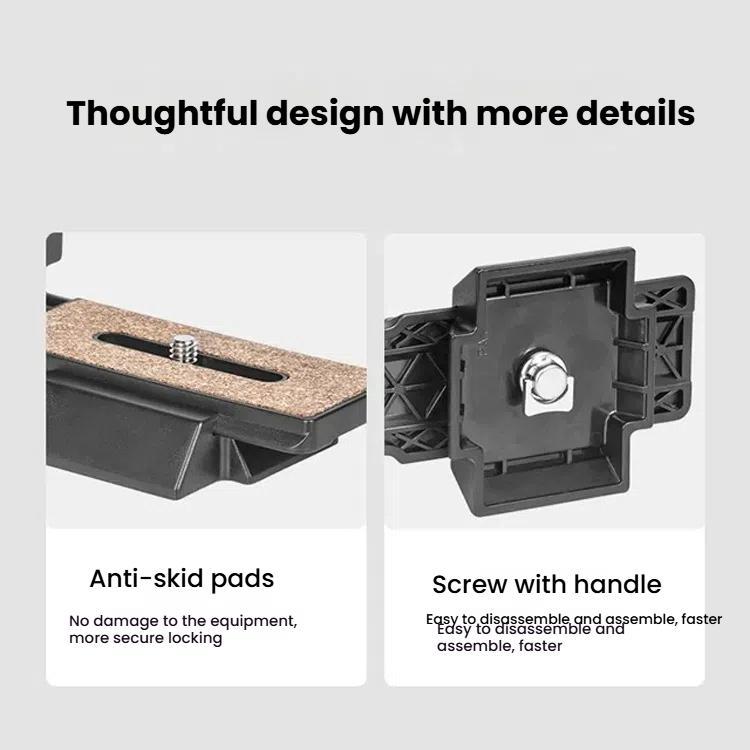 YUNTENG Vertical & Horizontal Quick Release Plate for VCT-691/VCT-6006/VCT-288/VCT-930(L-shape) - Quick Release Plate by YUNTENG | Online Shopping UK | buy2fix