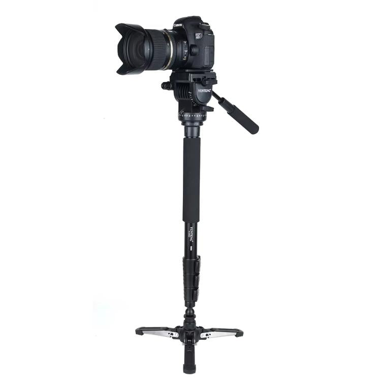 YUNTENG VCT-588 Camera Monopod 65-166cm Aluminum Alloy DSLR Tripod Stand With Hydraulic Ball Head(Black) - Monopods by YUNTENG | Online Shopping UK | buy2fix
