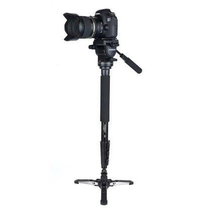 YUNTENG VCT-588 Camera Monopod 65-166cm Aluminum Alloy DSLR Tripod Stand With Hydraulic Ball Head(Black) - Monopods by YUNTENG | Online Shopping UK | buy2fix