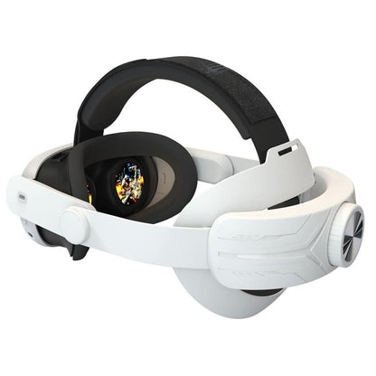 For Meta Quest 3 / 3S Adjustable Headband No Face Pressure VR Head Strap Accessories(White) - VR Accessories by buy2fix | Online Shopping UK | buy2fix