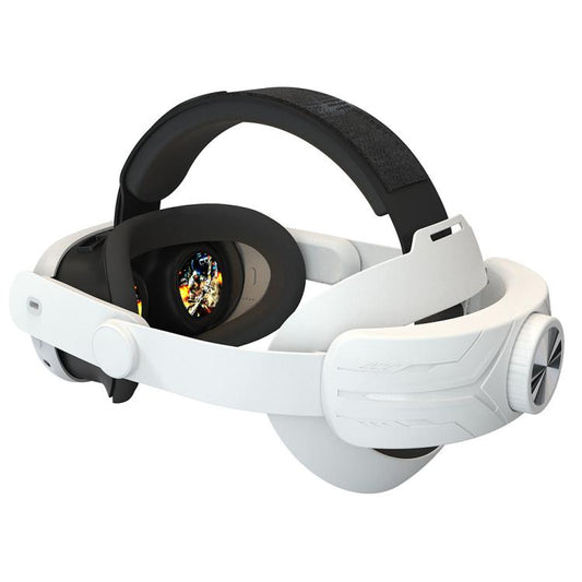 For Meta Quest 3 / 3S Adjustable Headband No Face Pressure VR Head Strap Accessories(White) - VR Accessories by buy2fix | Online Shopping UK | buy2fix