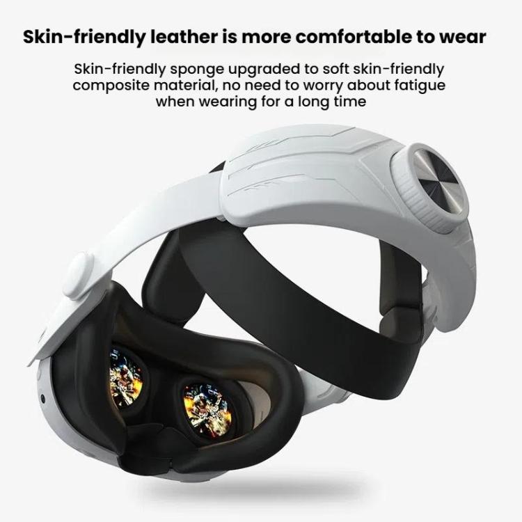 For Meta Quest 3 / 3S Adjustable Headband No Face Pressure VR Head Strap Accessories(Black) - VR Accessories by buy2fix | Online Shopping UK | buy2fix