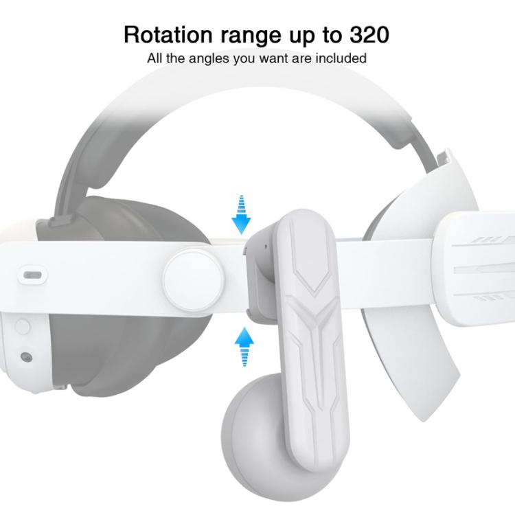 For Meta Quest 2 / 3 Independent Headphones Headband High Sound Speaker VR Accessory(White) - VR Accessories by buy2fix | Online Shopping UK | buy2fix
