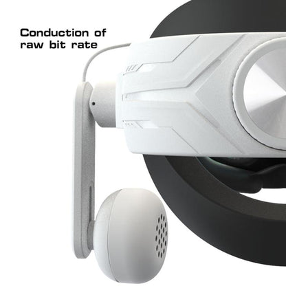 For Meta Quest 2 / 3 Independent Headphones Headband High Sound Speaker VR Accessory(White) - VR Accessories by buy2fix | Online Shopping UK | buy2fix