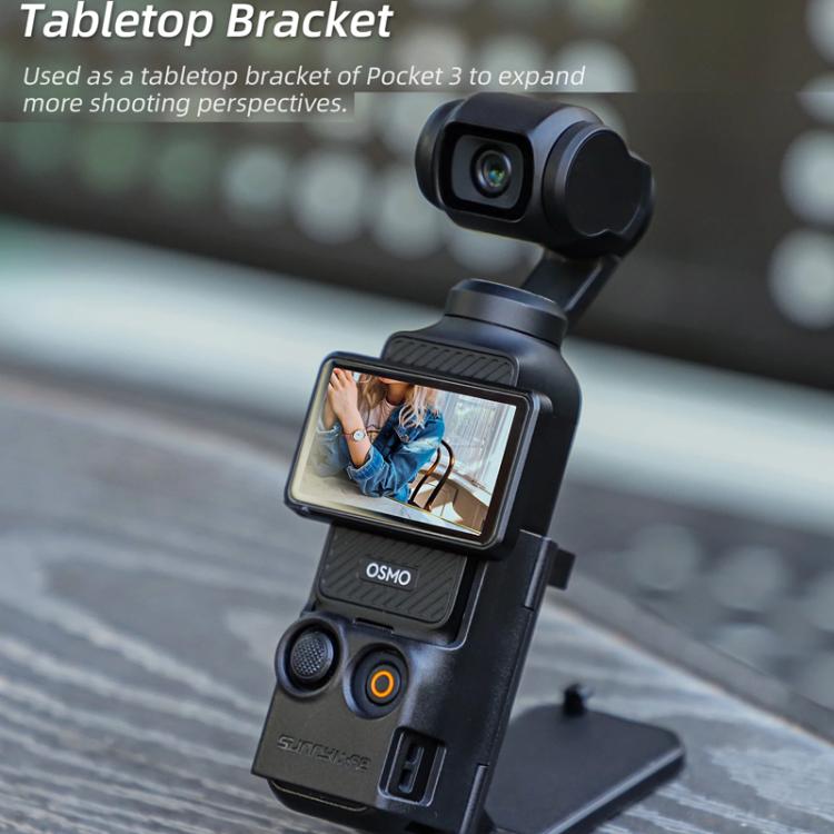 For DJI Osmo Pocket 3 Sunnylife OP3-ZJ761 Magnetic Stand Base Angle Adjustable Multi-functional Desktop Stand Accessories(Black) - Mount & Holder by Sunnylife | Online Shopping UK | buy2fix