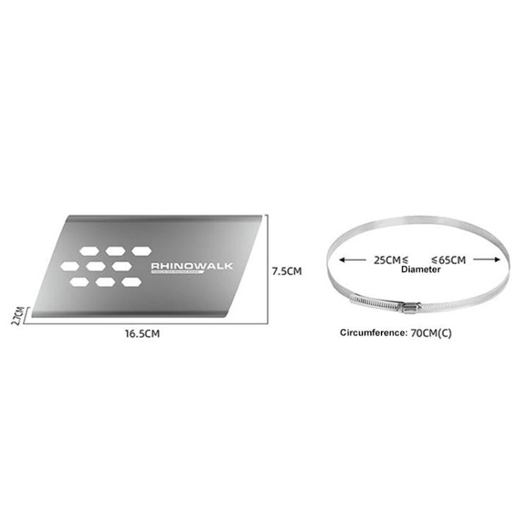 Rhinowalk MTR004 Motorcycle Exhaust Pipe Anti-Scalding Guard(Gray) - Protective Gear by Rhinowalk | Online Shopping UK | buy2fix