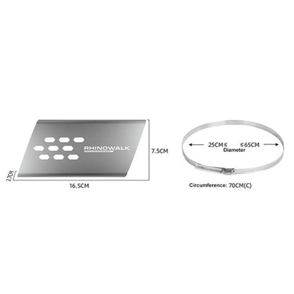Rhinowalk MTR004 Motorcycle Exhaust Pipe Anti-Scalding Guard(Gray) - Protective Gear by Rhinowalk | Online Shopping UK | buy2fix