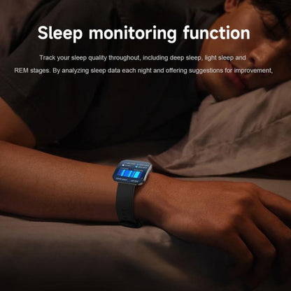 QS08 1.85 Inch Full-Screen Smart Watch with Real-Time Heart Rate/Blood Glucose/Blood Oxygen Monitor, SOS Alert, Sleep Tracking(Pink) - Smart Watches by buy2fix | Online Shopping UK | buy2fix