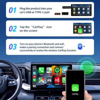 Carlinkit Original Car Wired To Wireless Carplay Adapter(SE) - Bluetooth Adapters by buy2fix | Online Shopping UK | buy2fix