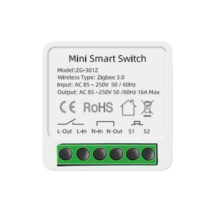 Compatible Tuya Zigbee 16A Smart Switch DIY Breaker 2 Way Control Voice Control - Smart Switch by buy2fix | Online Shopping UK | buy2fix