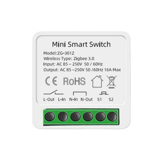 Compatible Tuya Zigbee 16A Smart Switch DIY Breaker 2 Way Control Voice Control - Smart Switch by buy2fix | Online Shopping UK | buy2fix