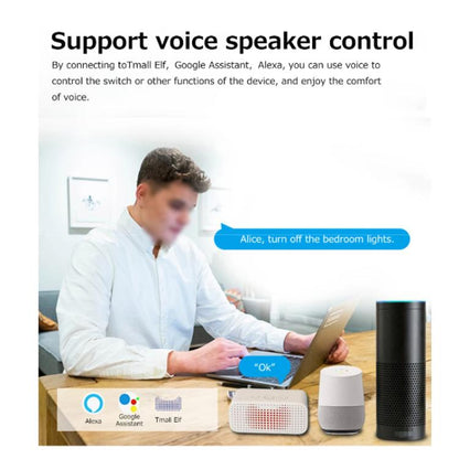 Compatible eWeLink Zigbee 16A Smart Switch DIY Breaker 2 Way Control Voice Control - Smart Switch by buy2fix | Online Shopping UK | buy2fix