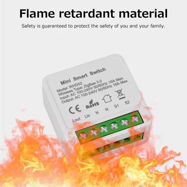 Compatible eWeLink Zigbee 16A Smart Switch DIY Breaker 2 Way Control Voice Control - Smart Switch by buy2fix | Online Shopping UK | buy2fix