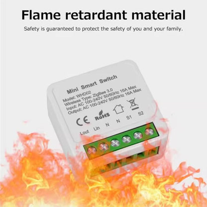 Compatible eWeLink Zigbee 16A Smart Switch DIY Breaker 2 Way Control Voice Control - Smart Switch by buy2fix | Online Shopping UK | buy2fix