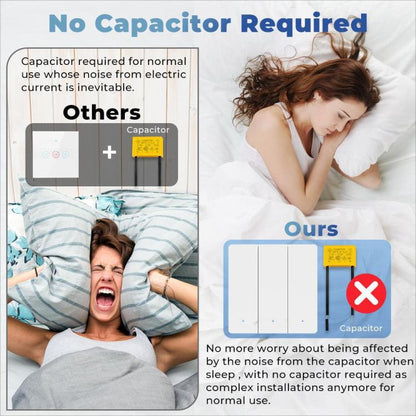 Compatible Tuya ZigBee Smart Light Switch With Radar Motion Sensor No Capacitor Required 1-Gang - Smart Switch by buy2fix | Online Shopping UK | buy2fix