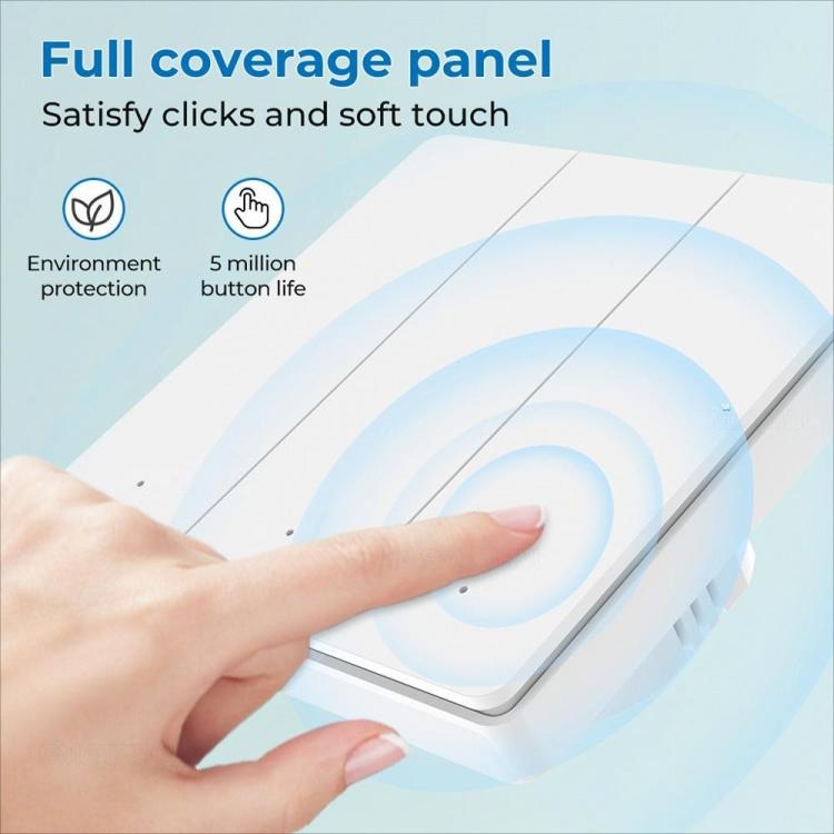 Compatible Tuya ZigBee Smart Light Switch With Radar Motion Sensor No Capacitor Required 2-Gang - Smart Switch by buy2fix | Online Shopping UK | buy2fix