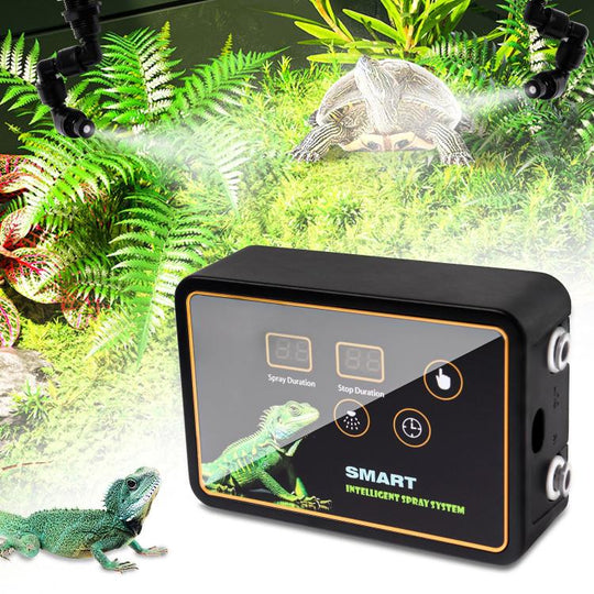 Smart Timer Misting System Kit For Reptile Terrariums Automatic Rainforest Habitat Sprayer EU Plug