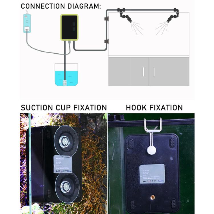 Smart Timer Misting System Kit For Reptile Terrariums Automatic Rainforest Habitat Sprayer UK Plug - Reptile Supplies by buy2fix | Online Shopping UK | buy2fix
