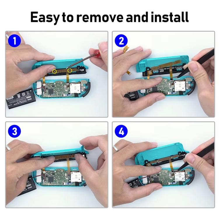 3pcs /Set For Nintendo Switch Joy-Con Button Repair Cable Gamepad Button Key Ribbon Flex Cable(ZL+ZR+L - Key) - Switch Spare Parts by buy2fix | Online Shopping UK | buy2fix