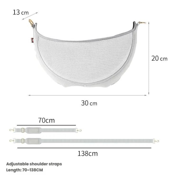 For Harman Kardon Onyx Studio 6 Speaker Protective Case Speaker Shoulder Strap Storage Bag(Light Gray) - Protective Case by buy2fix | Online Shopping UK | buy2fix