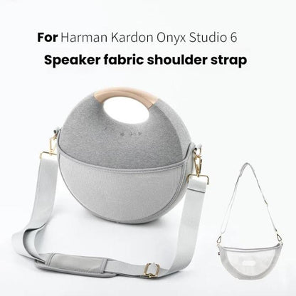 For Harman Kardon Onyx Studio 6 Speaker Protective Case Speaker Shoulder Strap Storage Bag(Light Gray) - Protective Case by buy2fix | Online Shopping UK | buy2fix
