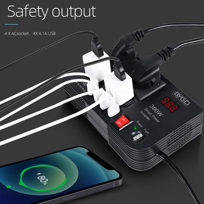 E8982 300W Car Inverter DC 12V To AC 220V Car Laptop USB Charging Universal Converter Power Adapter - Others by buy2fix | Online Shopping UK | buy2fix