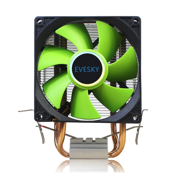 EVESKY CPU Cooler PC Radiator 1850-2200 RPM Quiet Fan For Intel LGA775/115x/1366 & AMD AM2/AM3 Sockets - Fan Cooling by EVESKY | Online Shopping UK | buy2fix