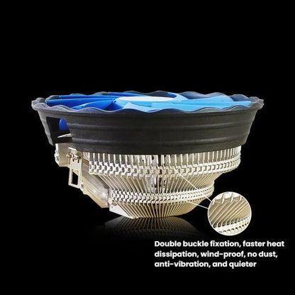 EVESKY 800-2000 RPM Conputer CPU Cooling Fan For Intel LGA 1155/1156/775 & AMD AM4/AM5 Sockets - Fan Cooling by EVESKY | Online Shopping UK | buy2fix