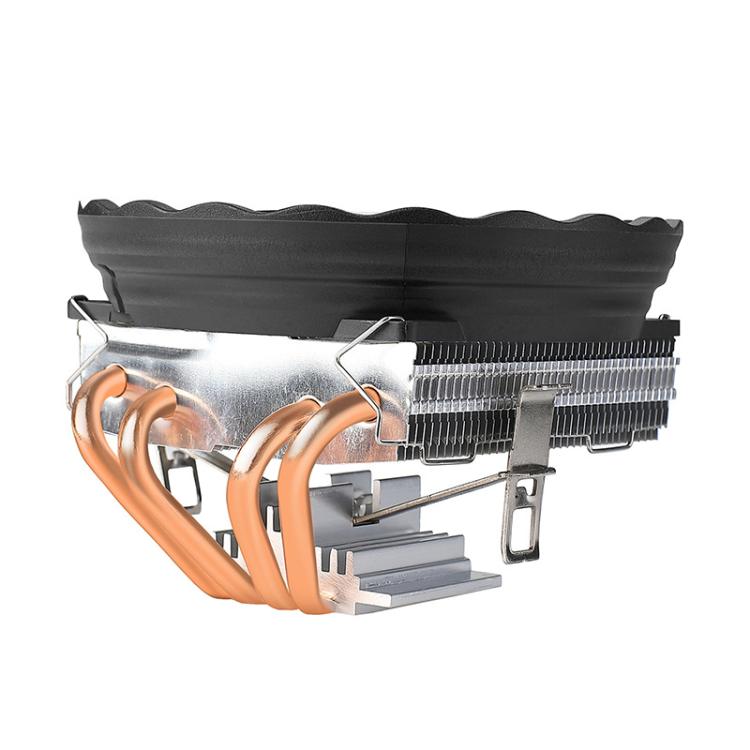 EVESKY  12cm RGB LED CPU Cooler with Dual Copper Heat Pipes Quiet Fan for Desktop Computers - Fan Cooling by EVESKY | Online Shopping UK | buy2fix