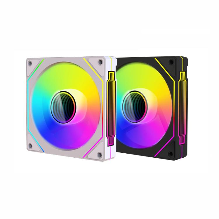 Prism 4RRO Computer Case Fan 12cm ARGB Sync PWM Quiet Cooling Fan(Forward White Frame) - Fan Cooling by buy2fix | Online Shopping UK | buy2fix