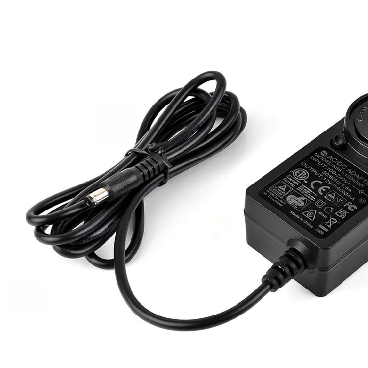 Waveshare 12V / 4A 1.2m Length Cable DC Jack Power Supply Adapter(EU Plug) - Sockets Adapters Accessories by Waveshare | Online Shopping UK | buy2fix
