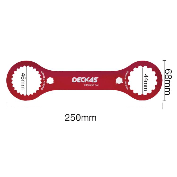 DECKAS DW-018 Aluminum Center Wrench Tool For DUB/TL-FC32/25/24 Multi-Function BB Wrench(Red) - Maintenance tools by DECKAS | Online Shopping UK | buy2fix