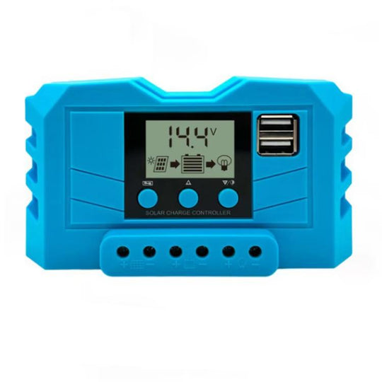 30A 12V 24V Lithium Lead Acid Solar Charge Controller PWM PV Controller With LCD Display
