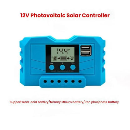 20A 12V 24V Lithium Lead Acid Solar Charge Controller PWM PV Controller With LCD Display - Others by buy2fix | Online Shopping UK | buy2fix