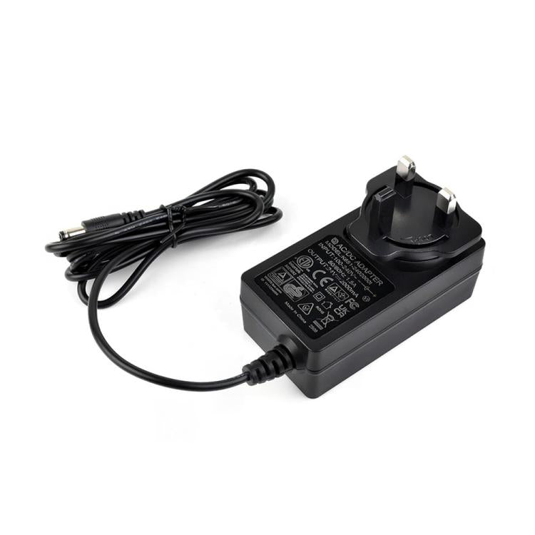 Waveshare 24V / 2A 1.2m Length Cable DC Jack Power Supply Adapter(UK Plug) - Sockets Adapters Accessories by Waveshare | Online Shopping UK | buy2fix