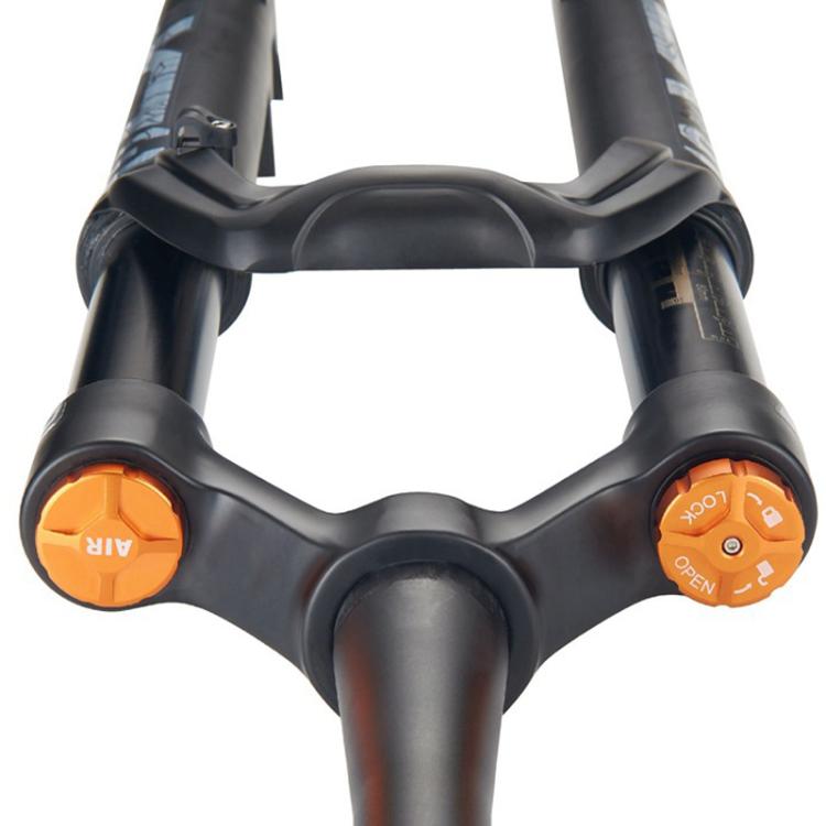 KRSEC XR36 Front Fork Straight Taper Tube Barrel Axle Mountain Bike Wire Damping Forks, Size: 29 inch(Black) - Front Fork by KRSEC | Online Shopping UK | buy2fix