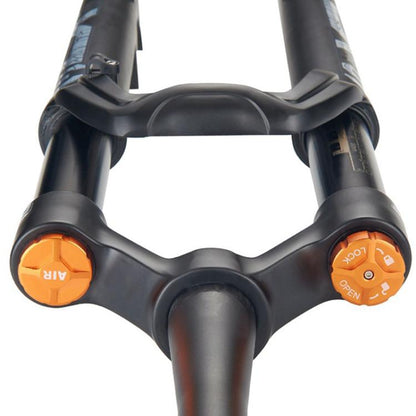 KRSEC XR36 Front Fork Straight Taper Tube Barrel Axle Mountain Bike Wire Damping Forks, Size: 29 inch(Black) - Front Fork by KRSEC | Online Shopping UK | buy2fix