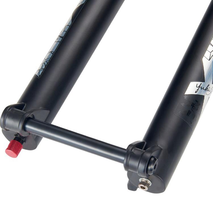 KRSEC XR36 Front Fork Straight Taper Tube Barrel Axle Mountain Bike Wire Damping Forks, Size: 29 inch(Black) - Front Fork by KRSEC | Online Shopping UK | buy2fix