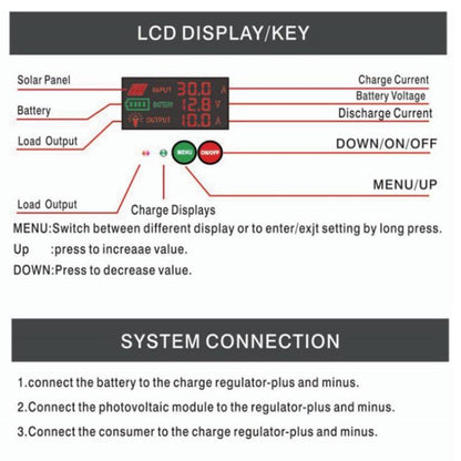 40A 12V 24V Setup-Free Color Screen Luminous Display Solar Controller PV Solar Charge Controller - Others by buy2fix | Online Shopping UK | buy2fix