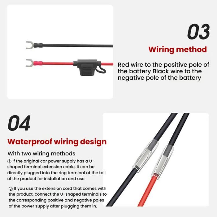 WUPP 2 in 1 QC3.0 Waterproof PD Fast Charging Motorcycle Mobile Phone USB Charger(Boxed) - Battery Charger by WUPP | Online Shopping UK | buy2fix