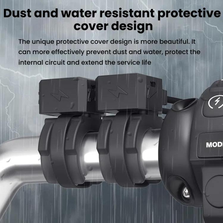 WUPP 2 in 1 QC3.0 Waterproof PD Fast Charging Motorcycle Mobile Phone USB Charger(Boxed) - Battery Charger by WUPP | Online Shopping UK | buy2fix