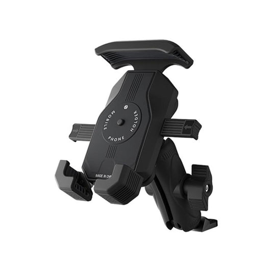 Motorcycle Shock-absorbing Rotatable 3-claw Mobile Phone Holder, Style: Rearview Mirror Type - Holder by buy2fix | Online Shopping UK | buy2fix