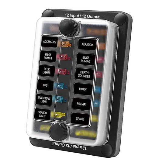 One In And One Out 12-Way Fuse Box LED Indicator With Sticker(ZH-1704B2) - Fuse by buy2fix | Online Shopping UK | buy2fix