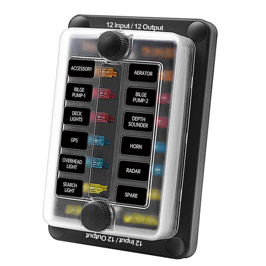 One In And One Out 12-Way Fuse Box LED Indicator With Sticker(ZH-1704B2)