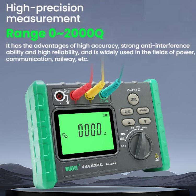 DUOYI Digital Ground Resistance Meter Tester, Model: DY4100A - Electronic Test by DUOYI | Online Shopping UK | buy2fix