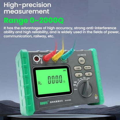 DUOYI Digital Ground Resistance Meter Tester, Model: DY4100B - Electronic Test by DUOYI | Online Shopping UK | buy2fix