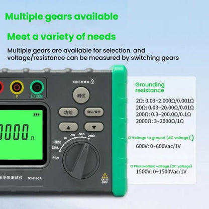 DUOYI Digital Ground Resistance Meter Tester, Model: DY4100A - Electronic Test by DUOYI | Online Shopping UK | buy2fix