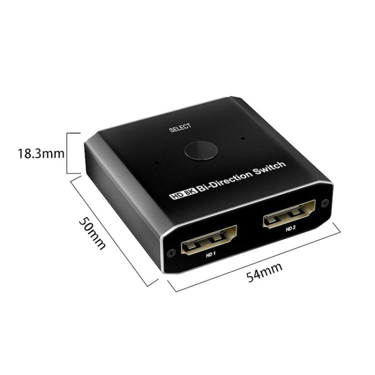 PWAY S6203H 8K 60Hz 2 In 1 Out HDMI-Compatible Two-Way Switcher(S6203H) - Switch by PWAY | Online Shopping UK | buy2fix