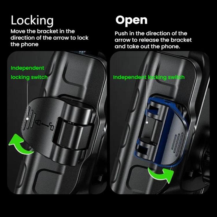 Kewig Motorcycle Bicycle Non-Blocking Mobile Phone Camera Navigation Bracket(M8SP-C4) - Holder by Kewig | Online Shopping UK | buy2fix